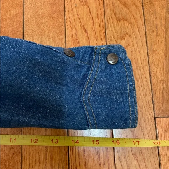 Vintage Landlubber Denim Button Down Shirt Dress S - Picture 8 of 10